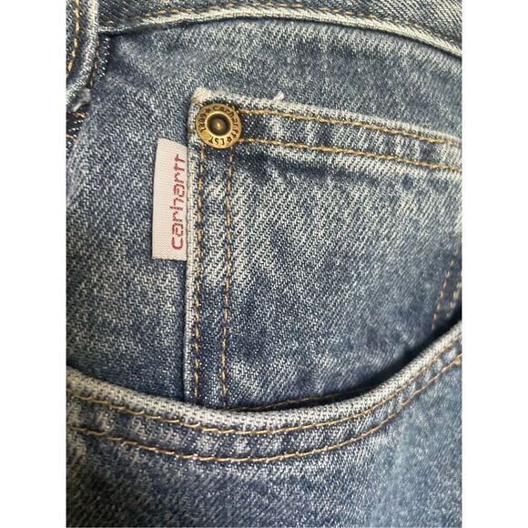 NWT Carhartt Men’s Straight Leg Relaxed Fit Jeans 44x32 - Picture 11 of 14
